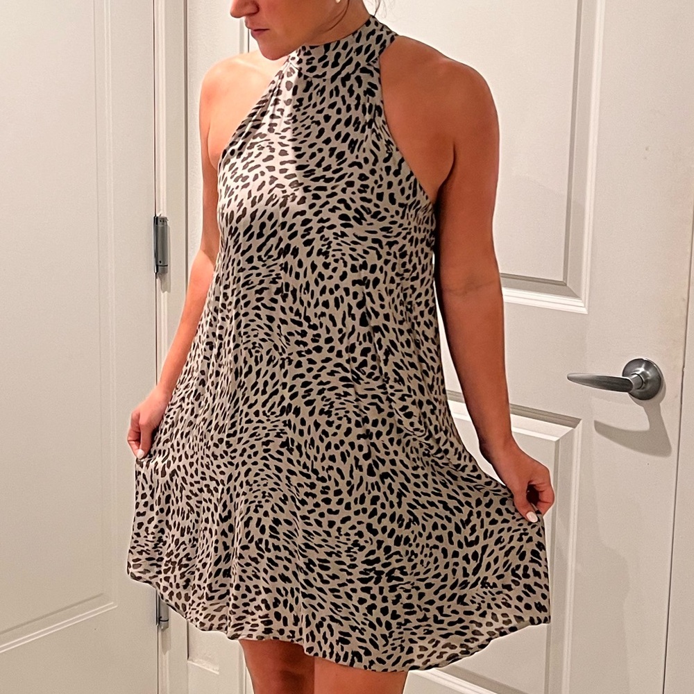 Cloth & Stone Animal Print Mini Dress